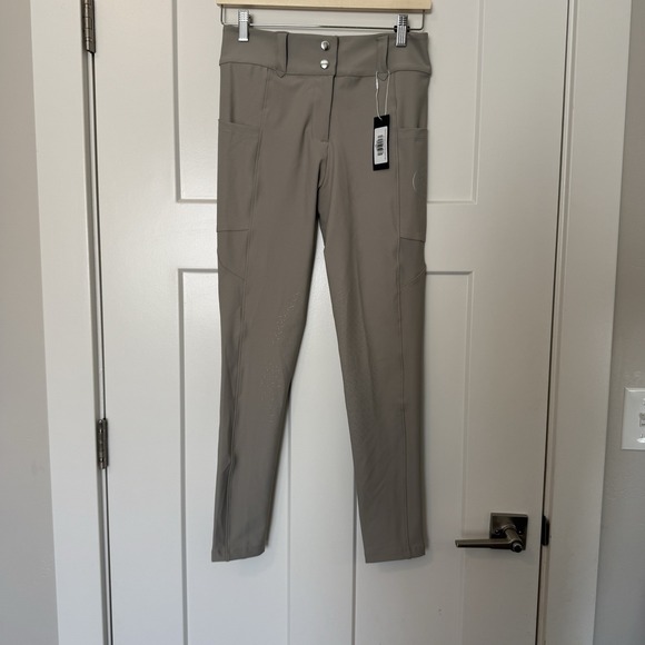 NEW Free Ride Equestrian Lux Breech Knee Patch Sand Lux Womens Size Medium Horse - Picture 4 of 12